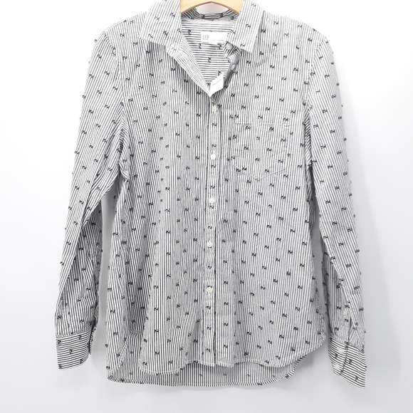 GAP Tops Gap Fitted Boyfriend Stripe Shirt Poshmark